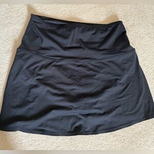 Lands' End Classic Black A-Line Swim Skirt
